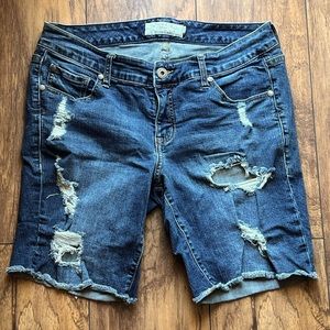 Torrid Distressed Jean Shorts